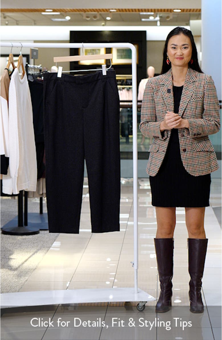 'Ab'Solution Skyrise Pleated Ankle Straight Leg Pants, sales video thumbnail
