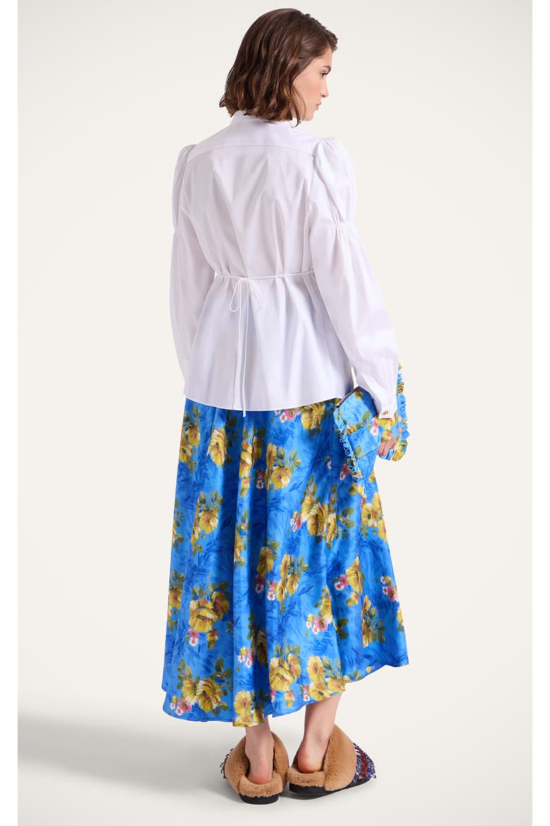 Drawstring Skirt, Alternate, color, Riptide Light Blue
