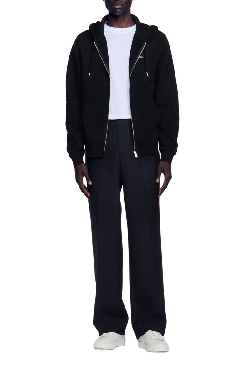 SANDRO Fleece hoodie, Alternate, color, 