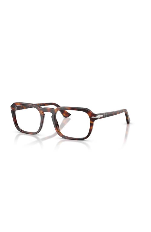 Persol 54mm Square Optical Glasses In Brown