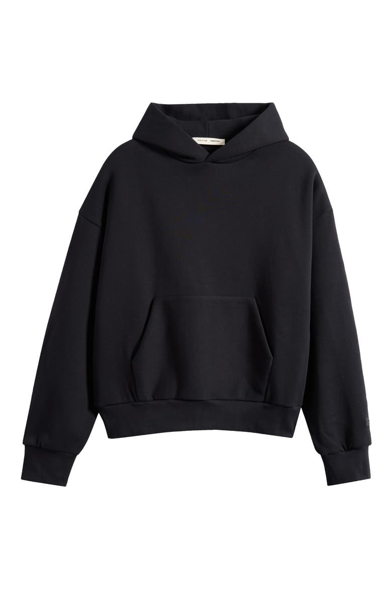 Crop Fit Classic Pullover Hoodie, Alternate, color, VINTAGE BLACK