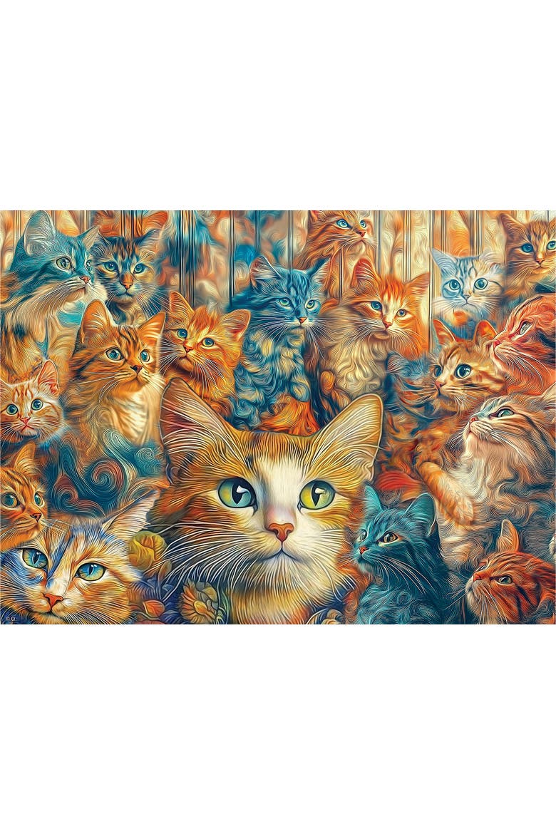 Designer Cats 1000 piece Jigsaw Puzzle for Adults, Alternate, color, Multicolor