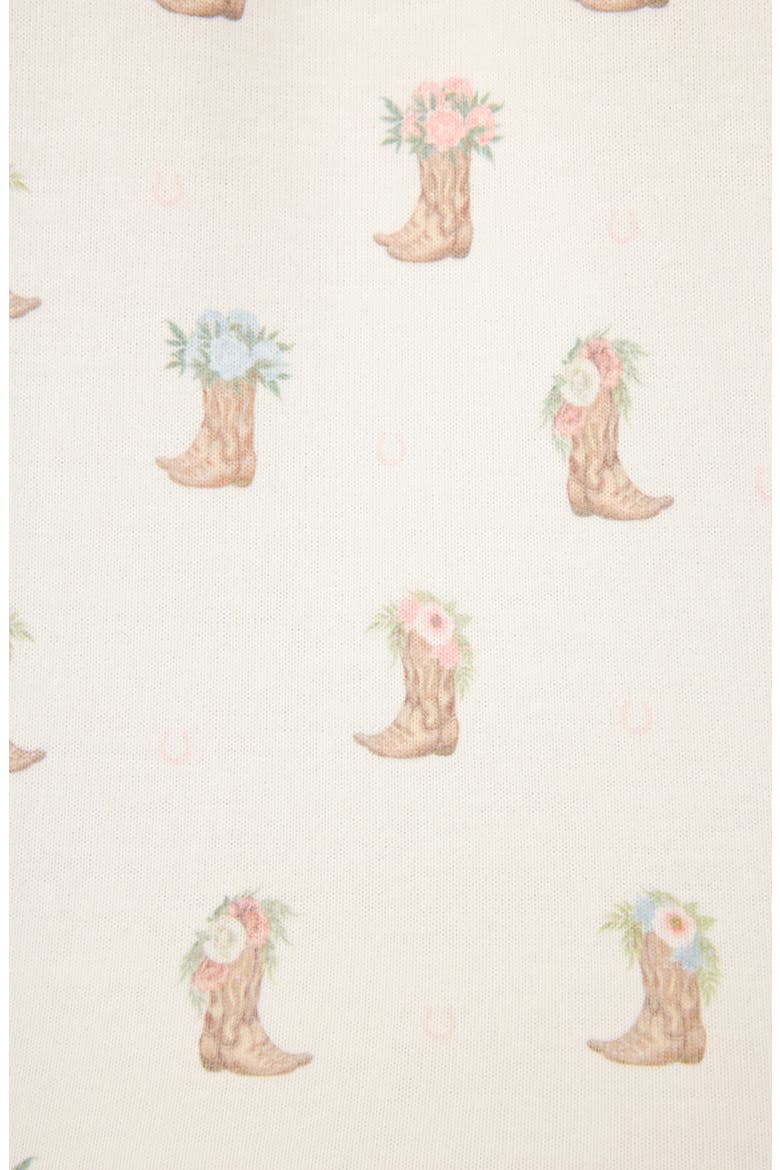 Western Blooms Peachy Jersey Pajama Shorts, Alternate, color, IVORY
