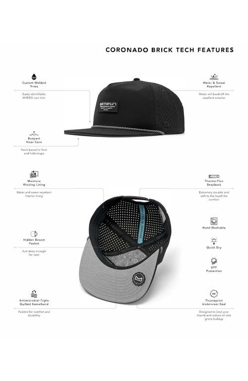 Melin Coronado Brick Hydro Performance Snapback Hat In Deep Dive