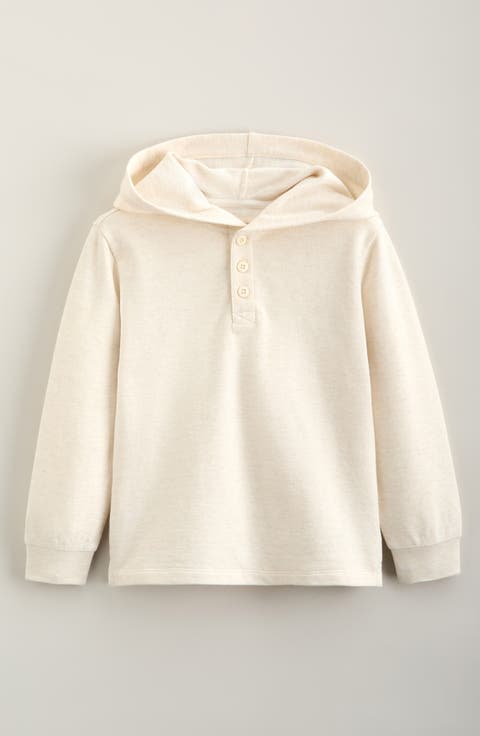 Kids' Hooded Cotton Pullover