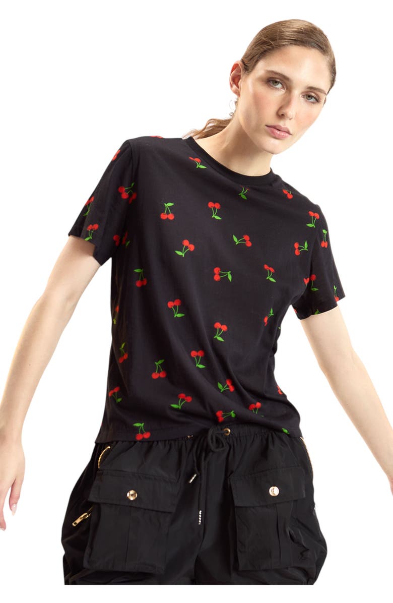 Cynthia Rowley Everyday Tee, Alternate, color, Cherry