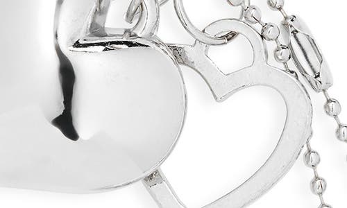 Bp. Lock & Key Bag Charm In Silver