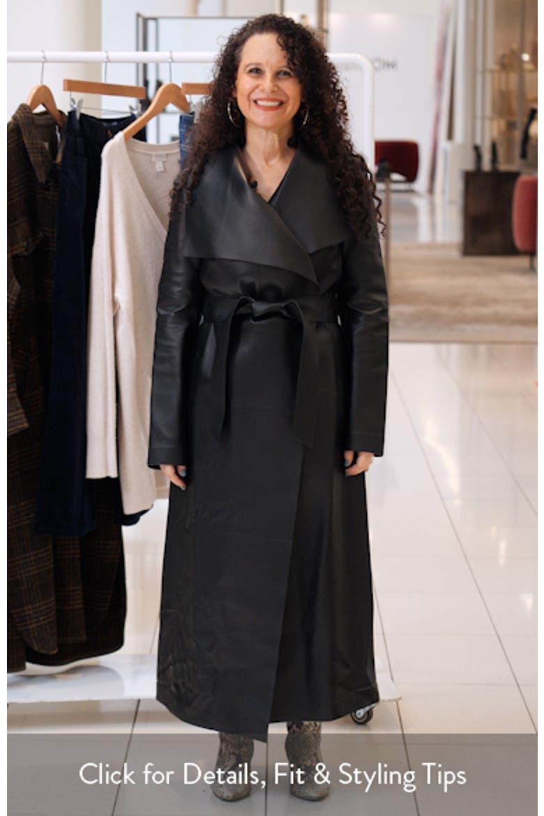 Mai Leather Trench Coat video