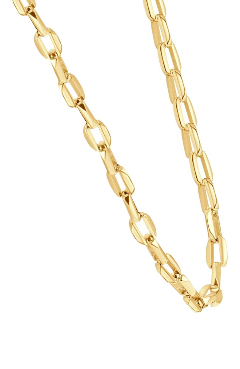 Bliss Diamond 14k Gold Women
s 24" Chain Necklace 34 Grams 8mm Thick, Alternate, color, 14K Yellow Gold