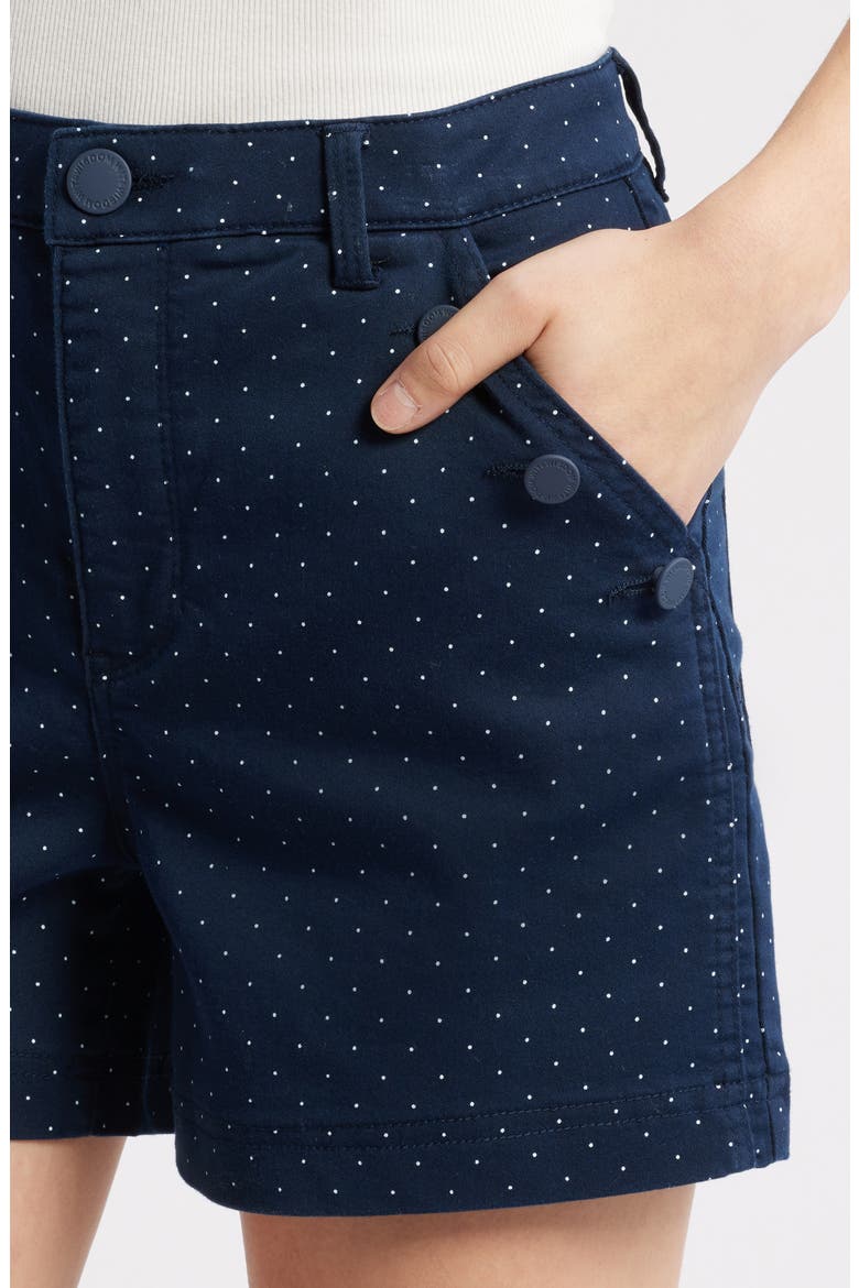 Pin Dot Skyrise Shorts, Alternate, color, NAVY