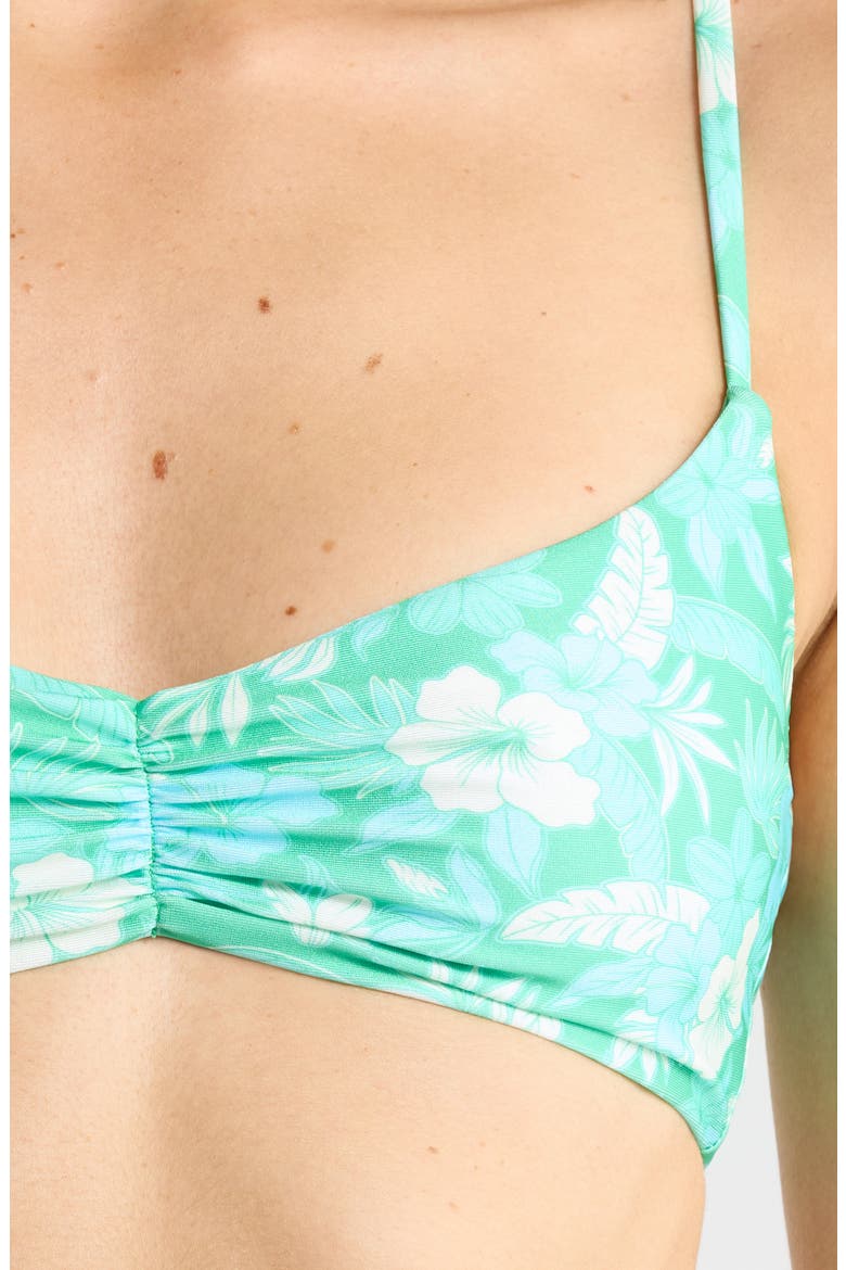 Gathered Crop Bikini Top, Alternate, color, BAREFOOT BREEZE