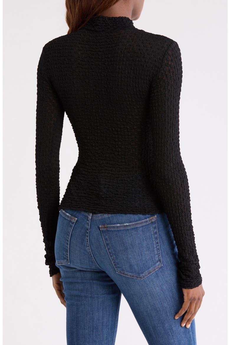 Mesh Turtleneck, Alternate, color, NOIR