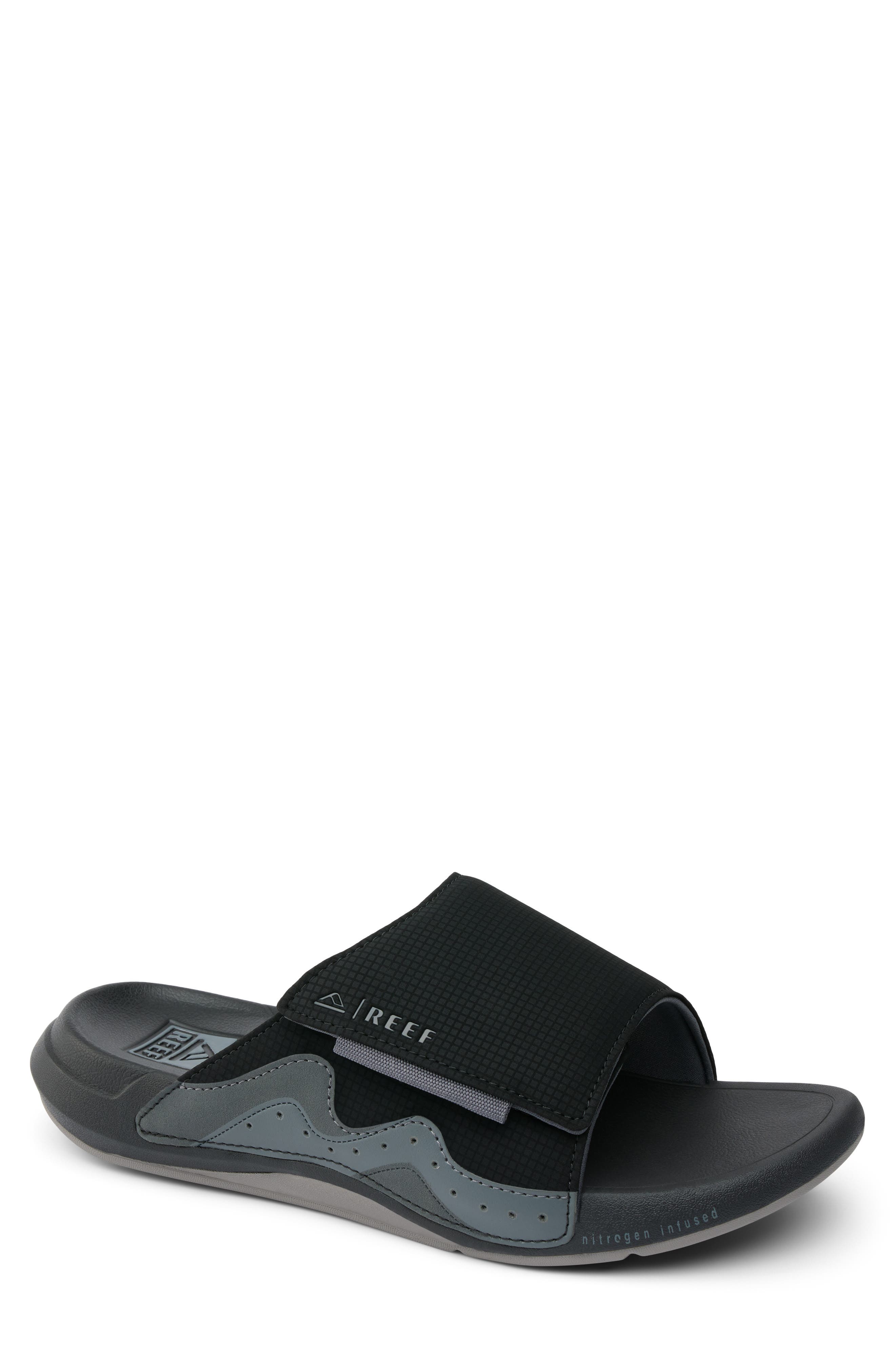 Reef Swell Cruiser Slide Sandal, Main, color, Black
