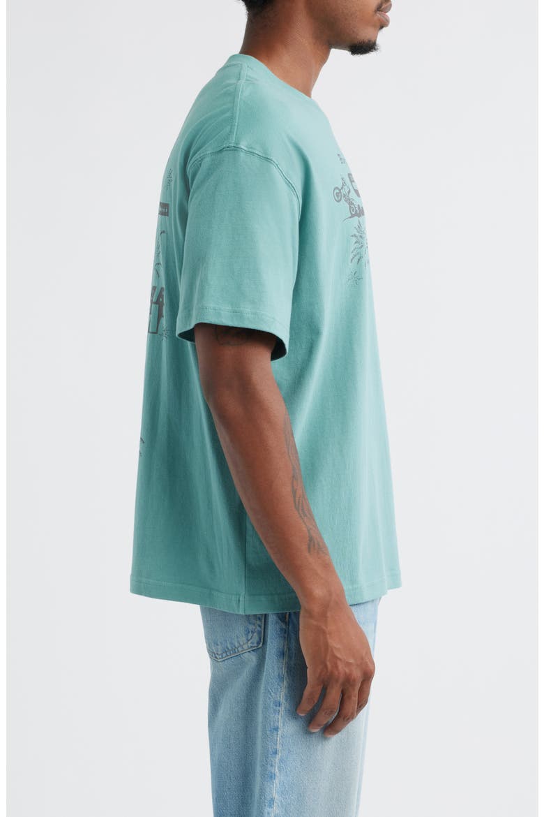 Swap Meet Cotton Graphic T-Shirt, Alternate, color, GREEN