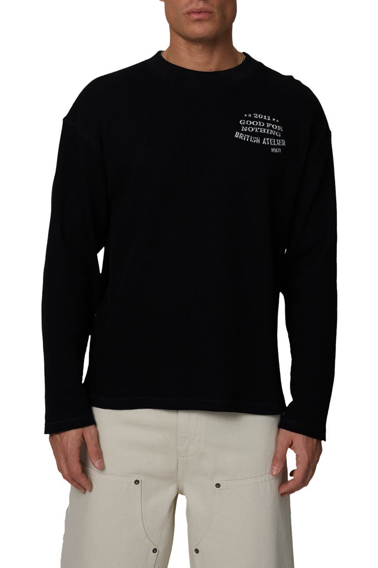 Long Sleeve Icarus T-Shirt, Main, color, Black