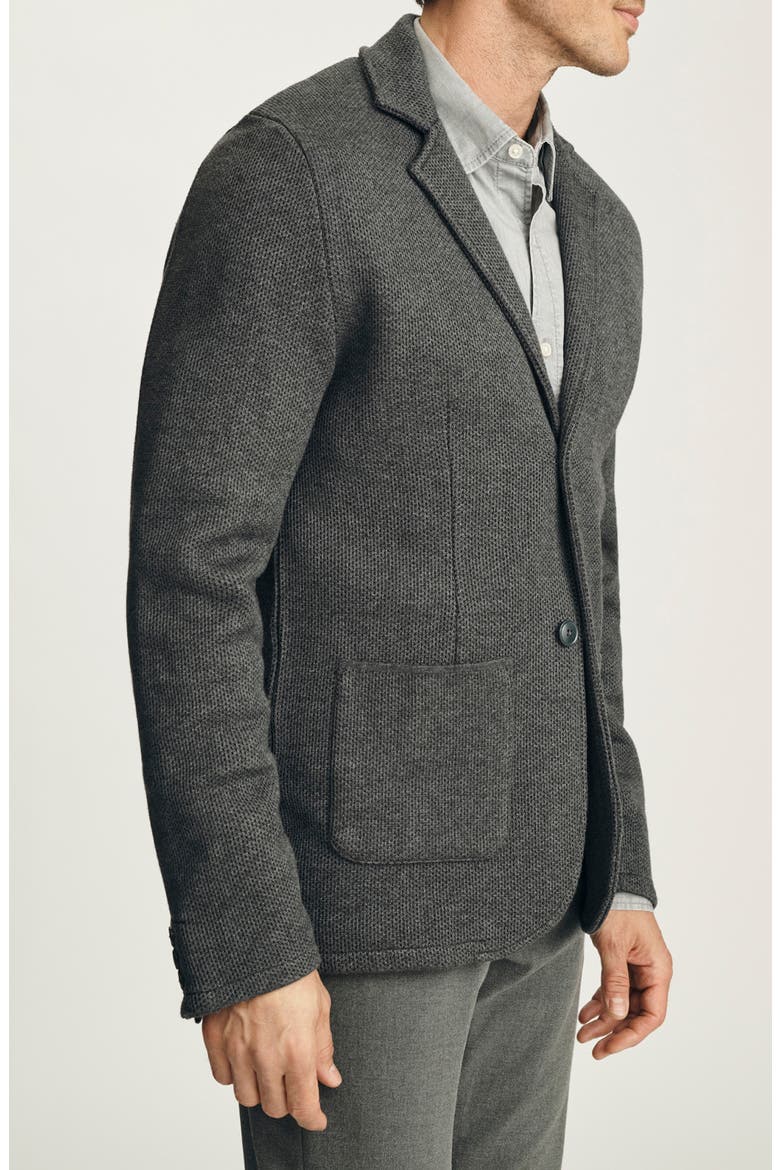 Double Face Wool Blend Blazer, Alternate, color, ANTHRACITE MELANGE