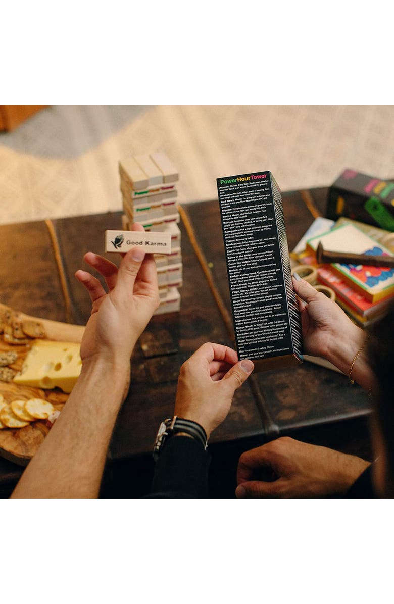 Power Hour Tower Stacking Party Game, Alternate, color, Multicolored