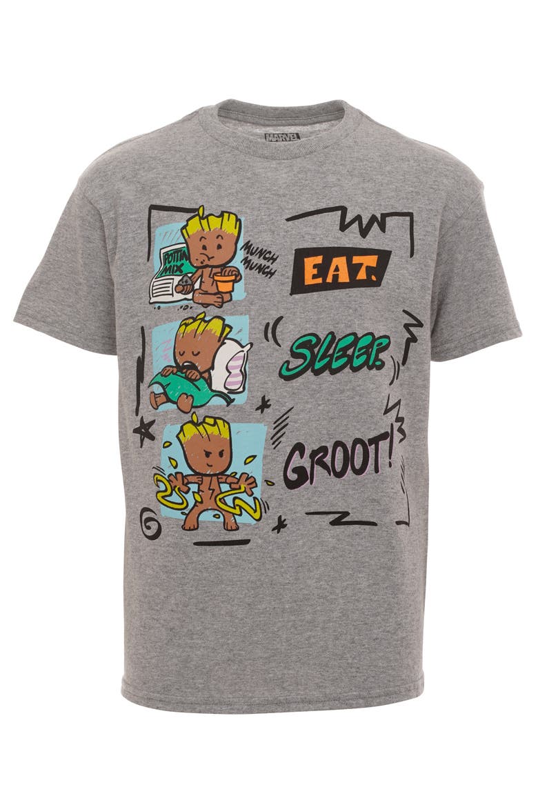3-Pack Short Sleeve T-Shirts, Alternate, color, Grey Black Red