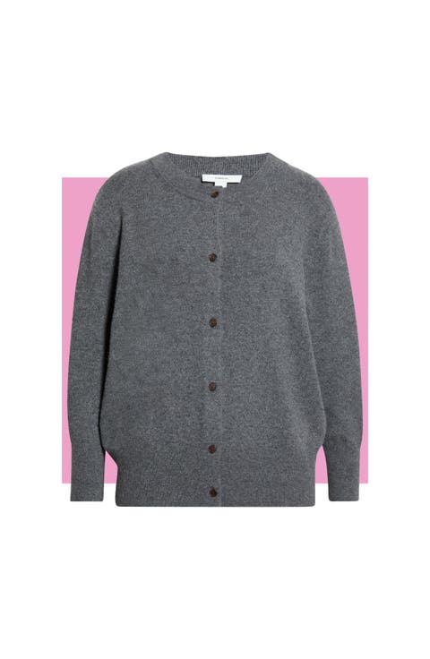 Wool Blend Shrunken Cardigan