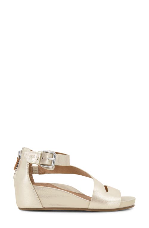 Gentle Souls Gwen Asymmetric Strappy Sandal In Gold