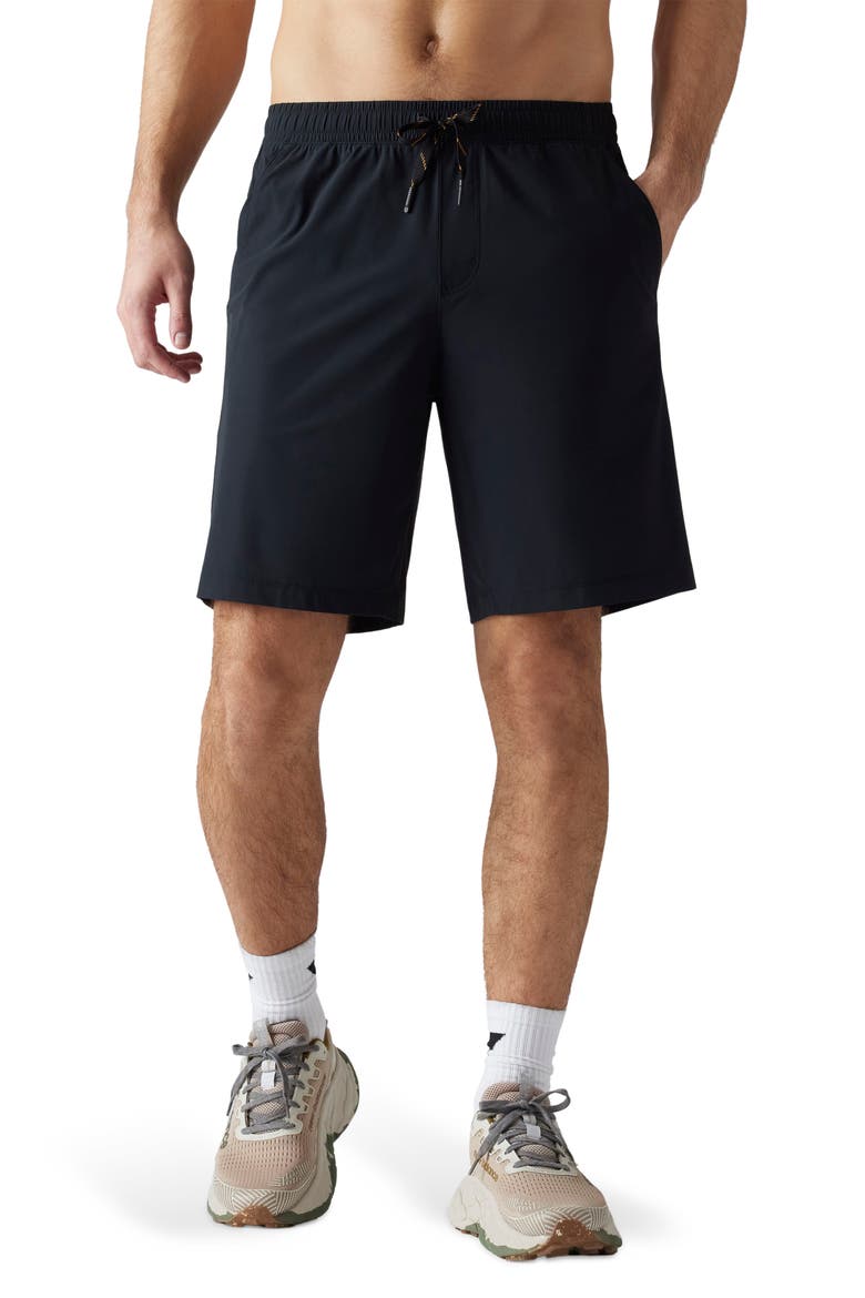 Pursuit 9-Inch Lined Shorts, Main, color, BLACK