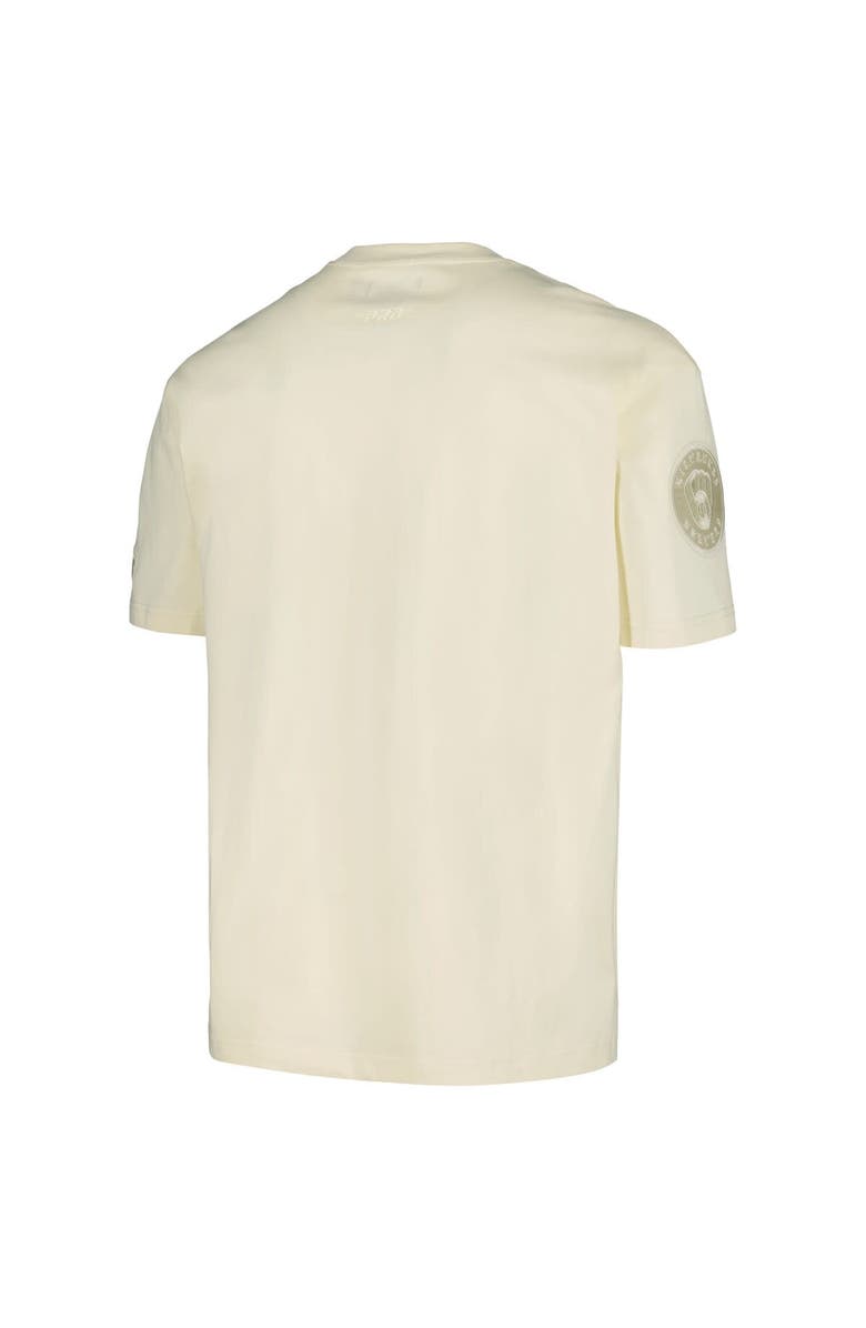 PRO STANDARD Men's Pro Standard Cream Milwaukee Brewers Neutral CJ Dropped Shoulders T-Shirt, Alternate, color, Cream