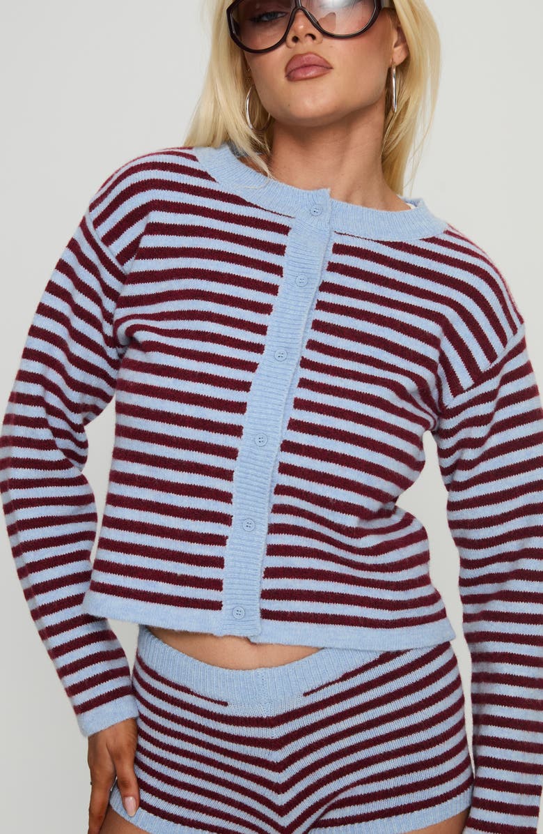 Princess Polly Kollens Striped Knit Cardigan, Alternate, color,