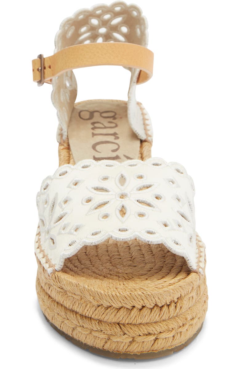 Pedro Garcia Omaira Wedge Sandal, Alternate, color, Meringue