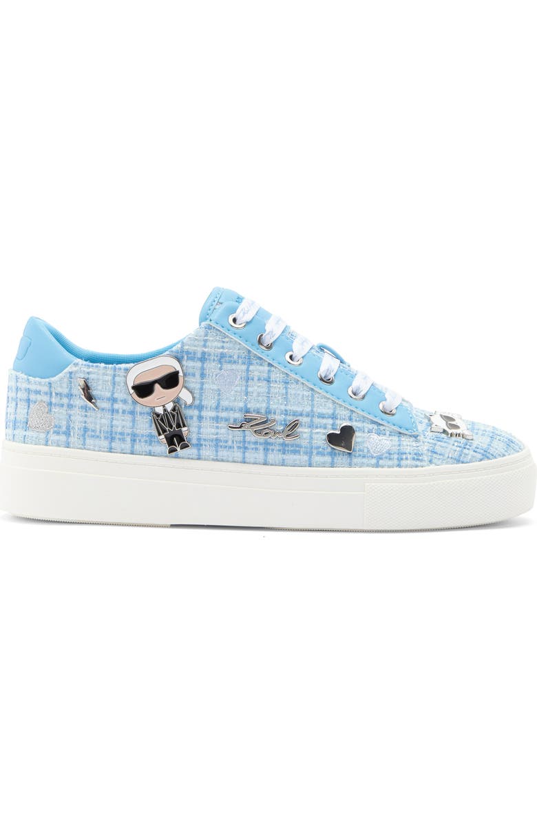 KARL LAGERFELD PARIS Cate Pins Sneaker, Alternate, color, Baltic Blue