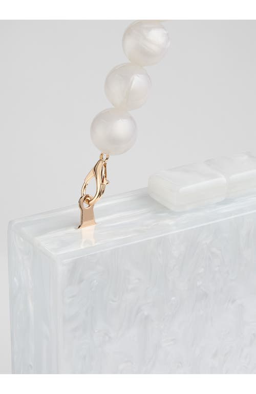 Lk Bennett Maeve Box Clutch In Ecru