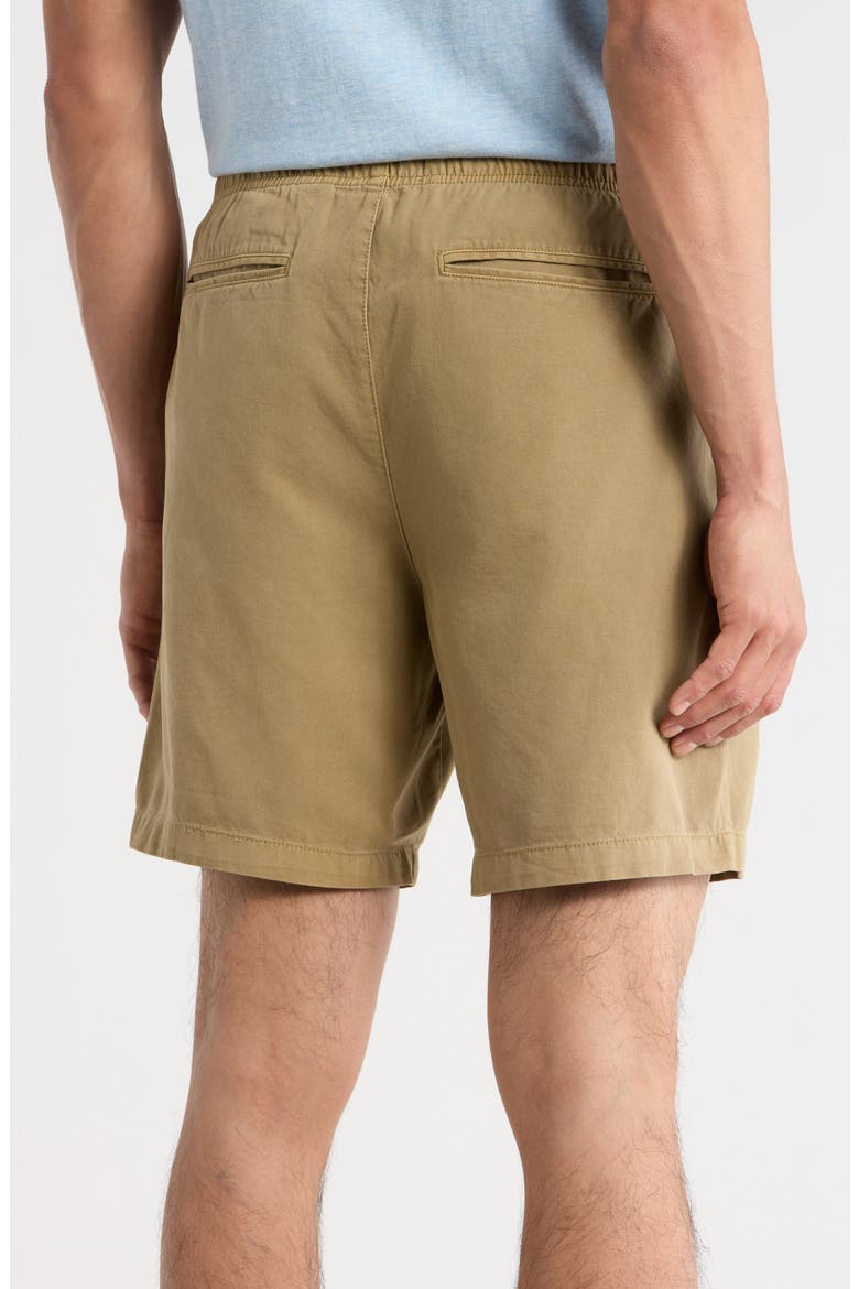 Relaxed Fit Cotton Oxford Cloth Drawstring Chino Shorts, Alternate, color, WASHED STONE
