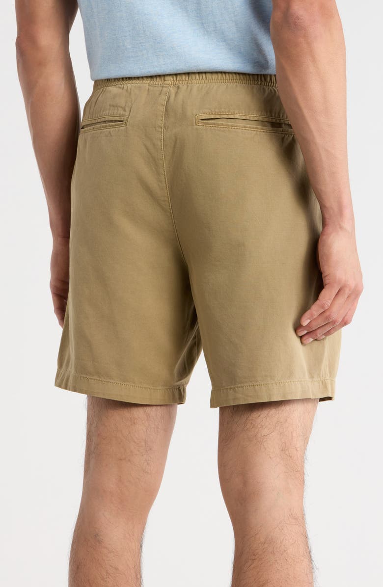 Barbour Relaxed Fit Cotton Oxford Cloth Drawstring Chino Shorts, Alternate, color, Washed Stone
