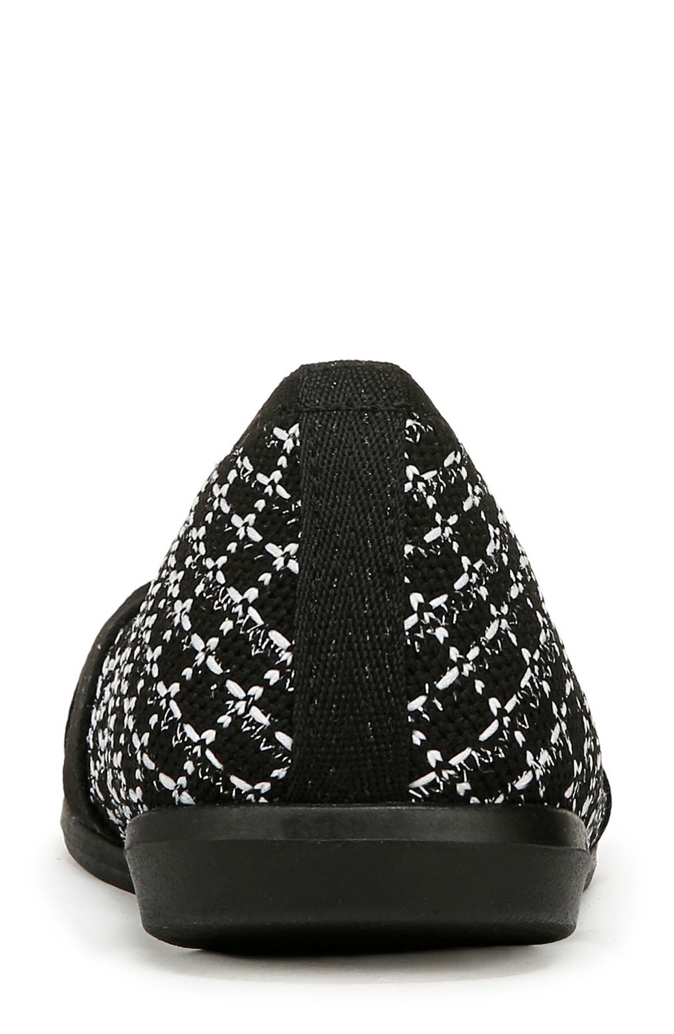 LifeStride Kissed Knit Ballet Flat, Alternate, color, Black/ Black