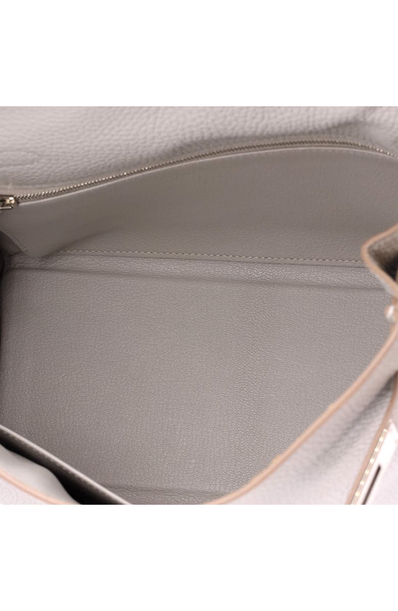 Pre-Owned Hermes Kelly Handbag Grey Clemence with Palladium Hardware 28, Alternate, color, Gris Perle