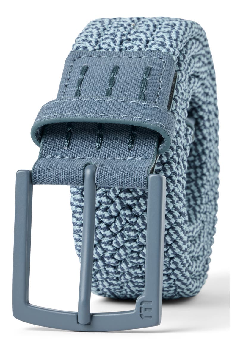 Mutually Exclusive Stretch Woven Belt, Main, color, BERING SEA