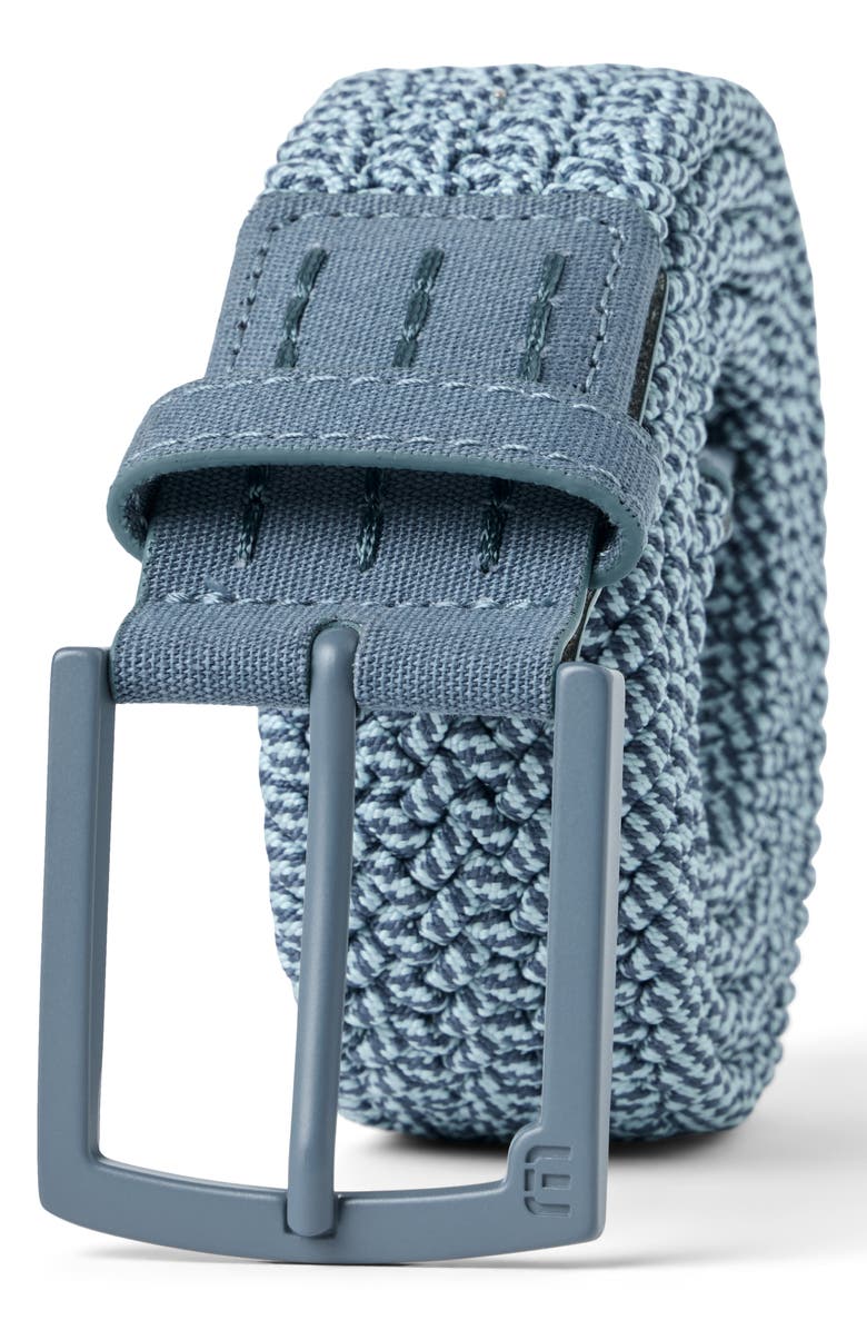 TravisMathew Mutually Exclusive Stretch Woven Belt, Main, color, Bering Sea
