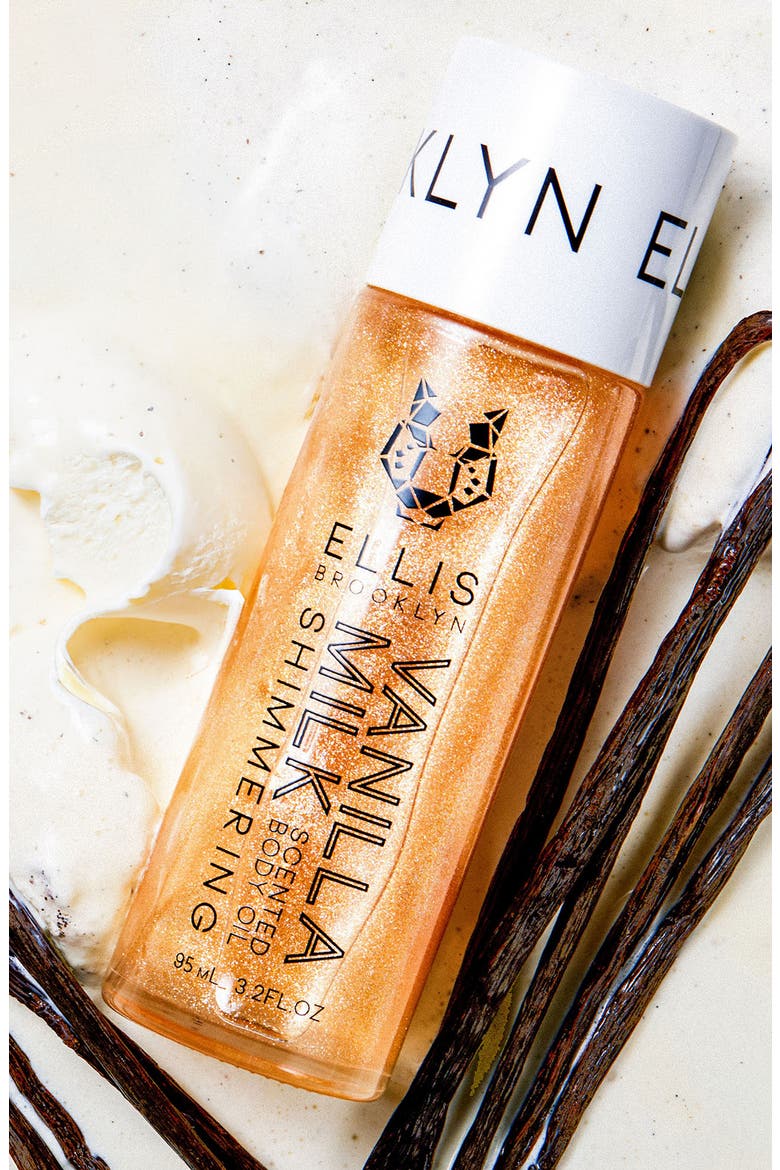 Vanilla Milk Shimmering Scented Body Oil, Alternate, color, NO COLOR
