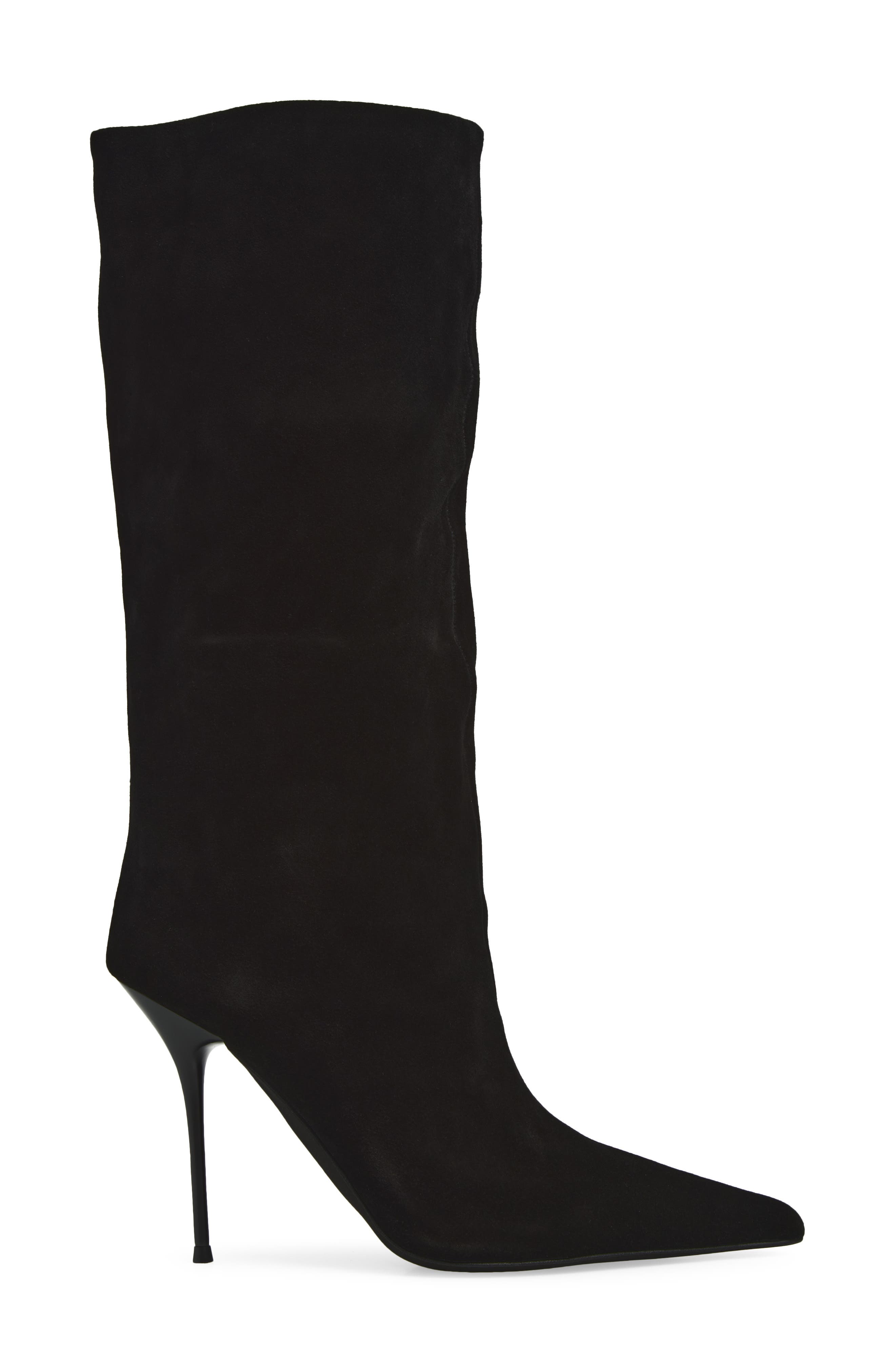 Give-It Knee High Boot, Alternate, color, BLACK SUEDE