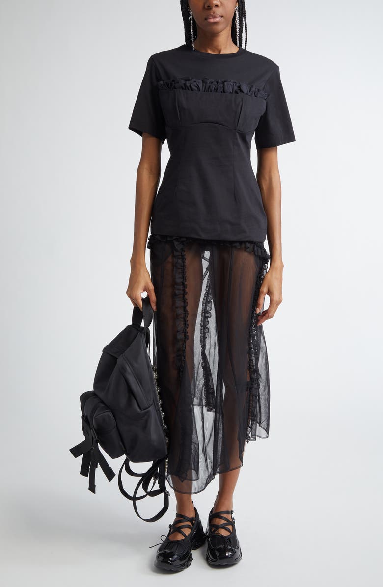 Simone Rocha Balconette Bust T-Shirt, Alternate, color, 