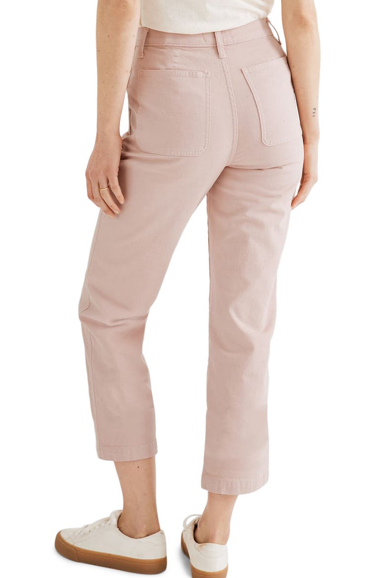 Classic Straight Leg Crop Pants, Alternate, color, WISTERIA DOVE