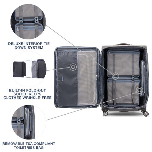 Travelpro Platinum Elite Softside Expandable Large 29-inch Checked Luggage In Vintage Grey
