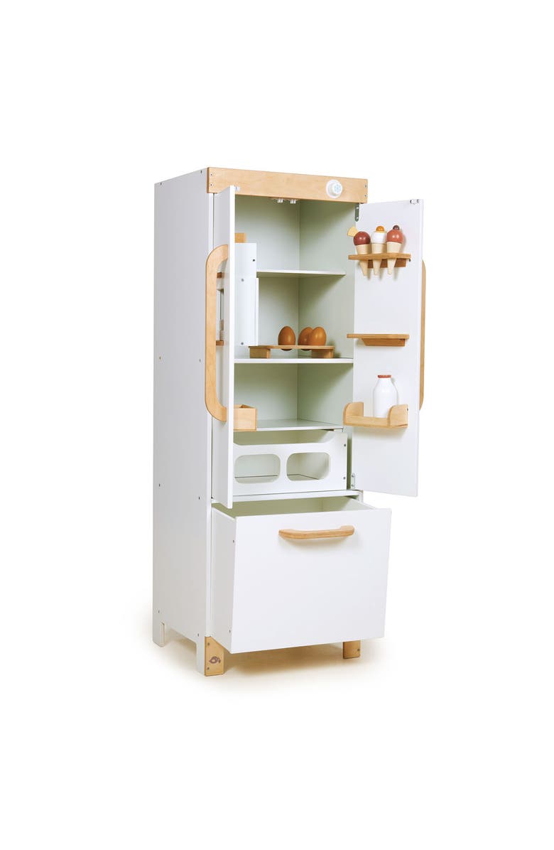 Tender Leaf Toys Wooden Play Refrigerator, Alternate, color, Multi