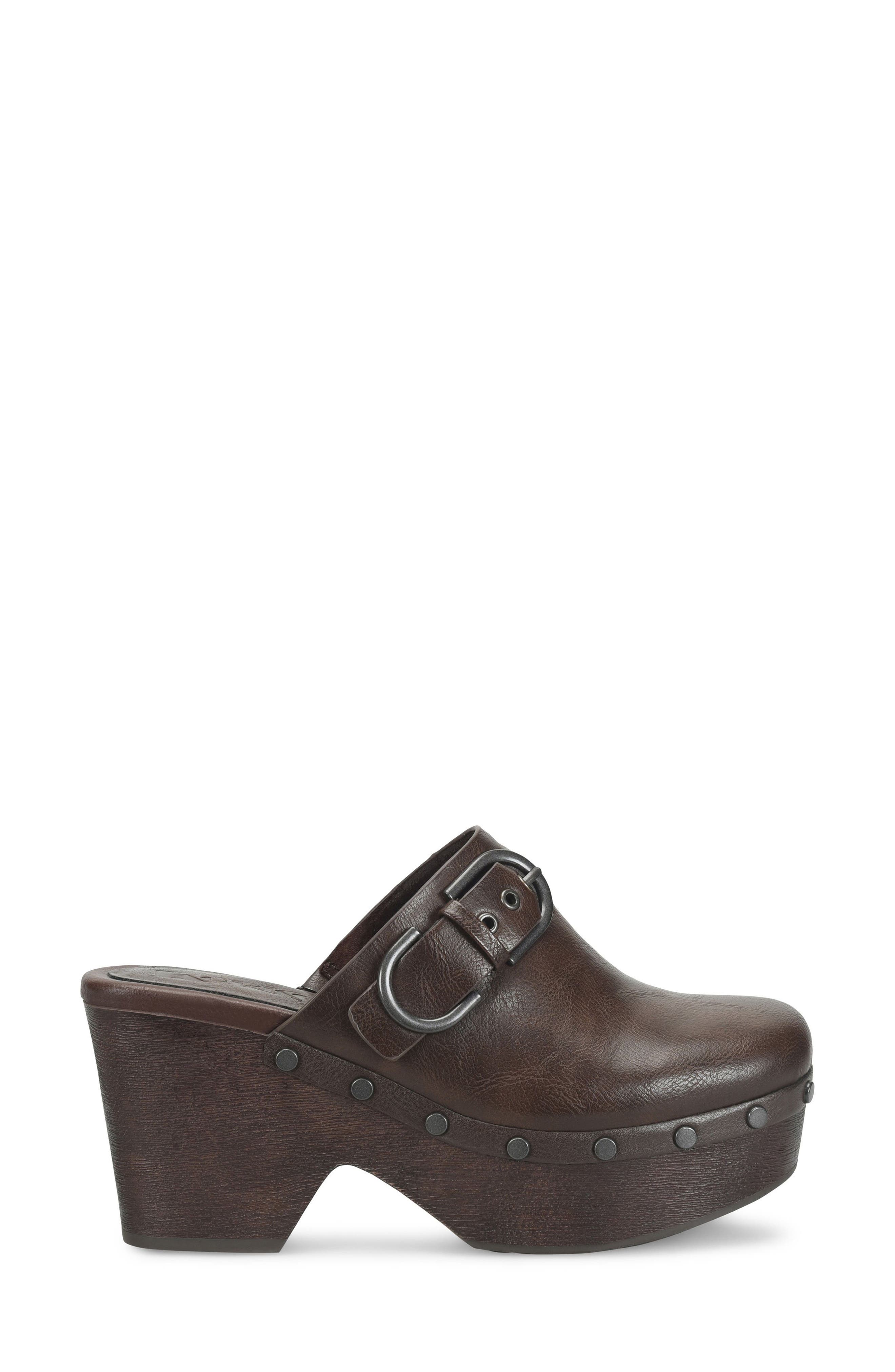 Lacey Platform Clog, Alternate, color, BROWN