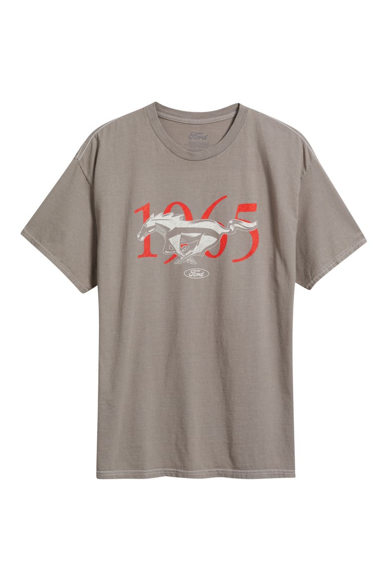 Ford Horse Logo Red 1969 Mustang Graphic T-Shirt, Alternate, color, CHARCOAL