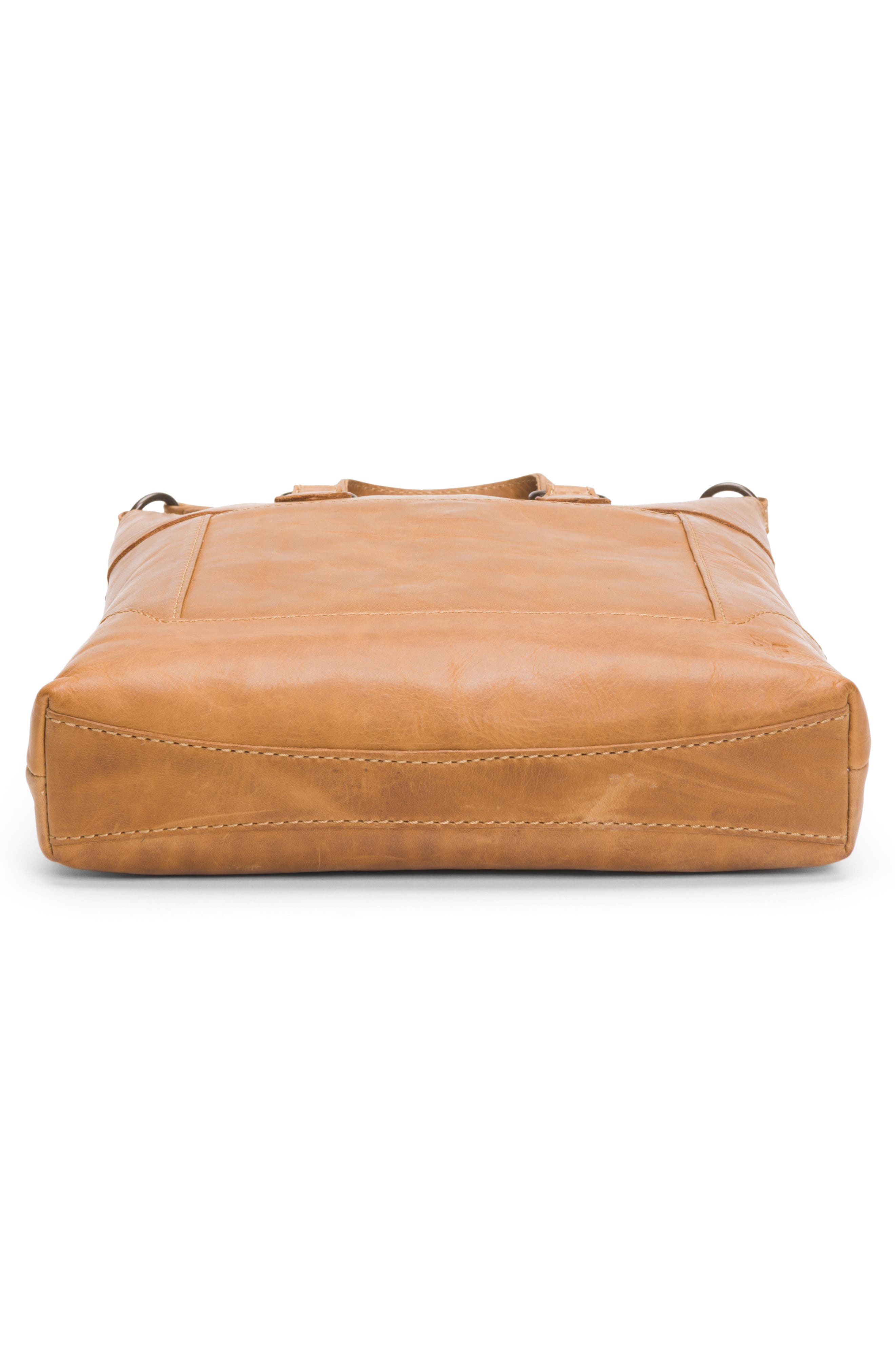 Melissa Small Leather Tote, Alternate, color, BEIGE