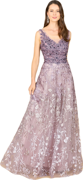 LARA New York Ombre Lace Ballgown