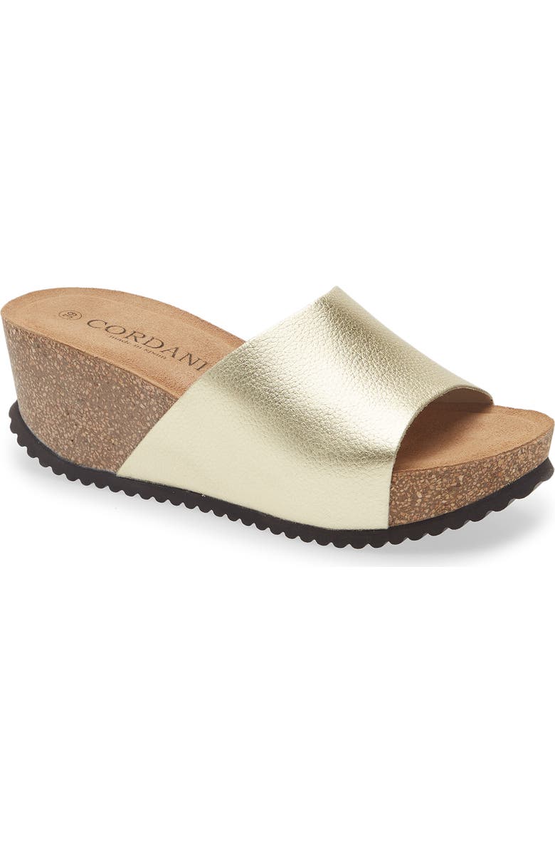 Cordani Morena Wedge Platform Sandal, Main, color, Platino