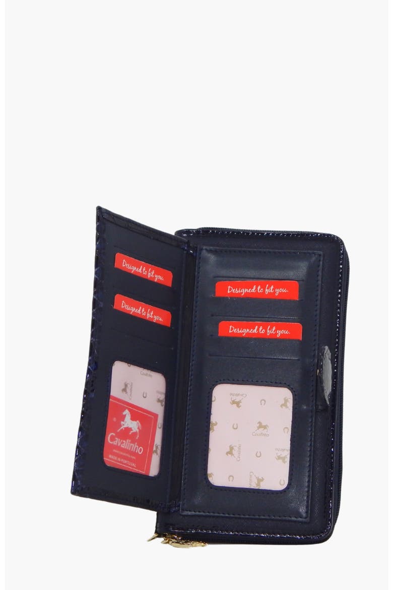 Grace Wristlet Wallet 213, Alternate, color, Navy / Beige