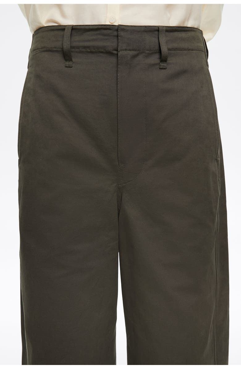 Bimba y Lola Lead Corduroy Barrel Leg Trousers, Alternate, color, Dark Khaki