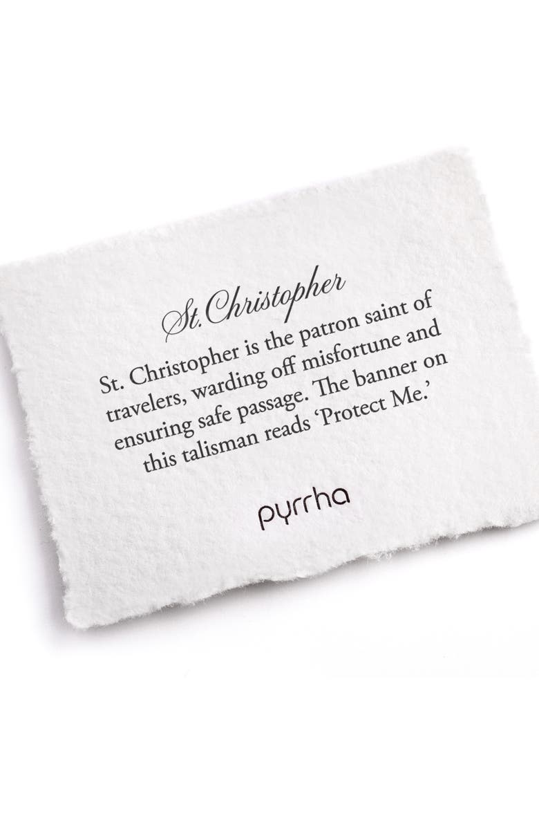 Pyrrha Saint Christopher Pendant Necklace, Alternate, color, 